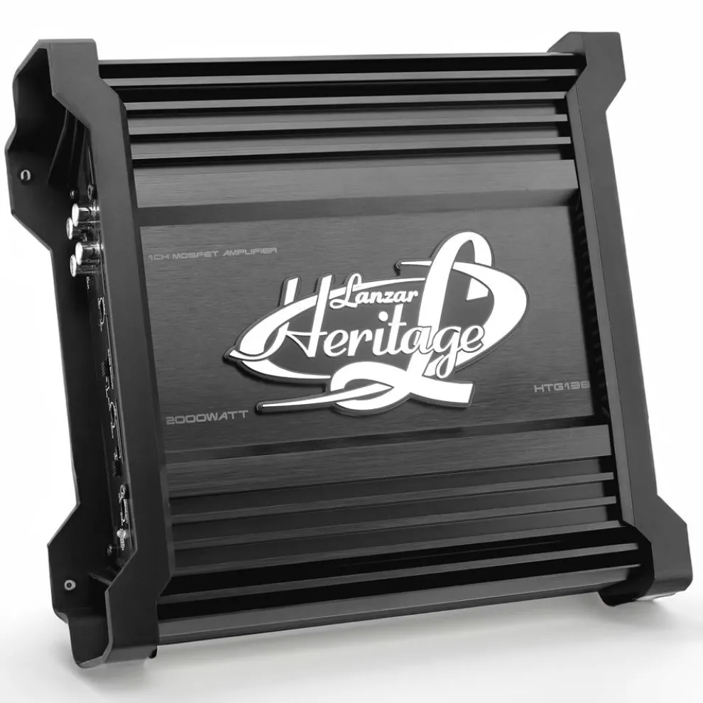 Monoblock Car Audio Amp 2000W 2-Ohm Stable Mosfet Chrome Inputs