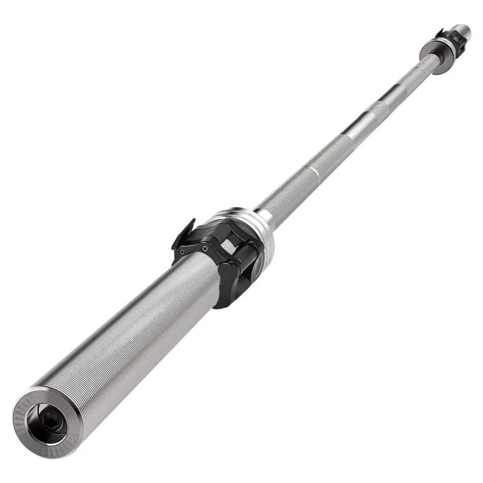 Olympic Barbell 7ft - Durable Chrome, Non-Slip Grip, 300lb Capacity
