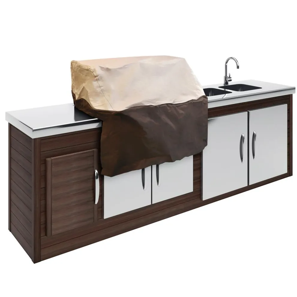 Outdoor Grill Cover Waterproof Heavy Duty Polyester Fits 57"x29"x26"