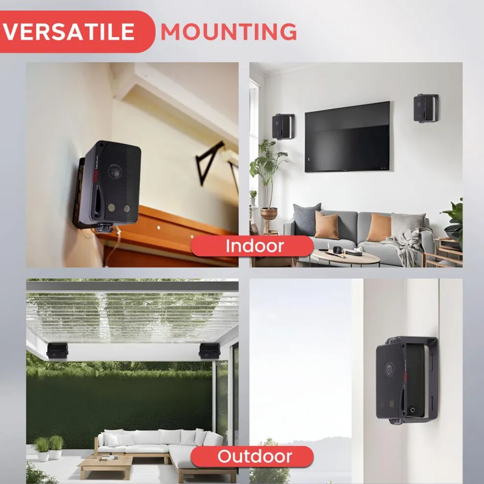 Outdoor Waterproof Bluetooth Speakers - 200W 3-Way System, Weatherproof