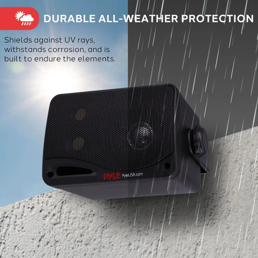 Outdoor Waterproof Bluetooth Speakers - 200W 3-Way System, Weatherproof