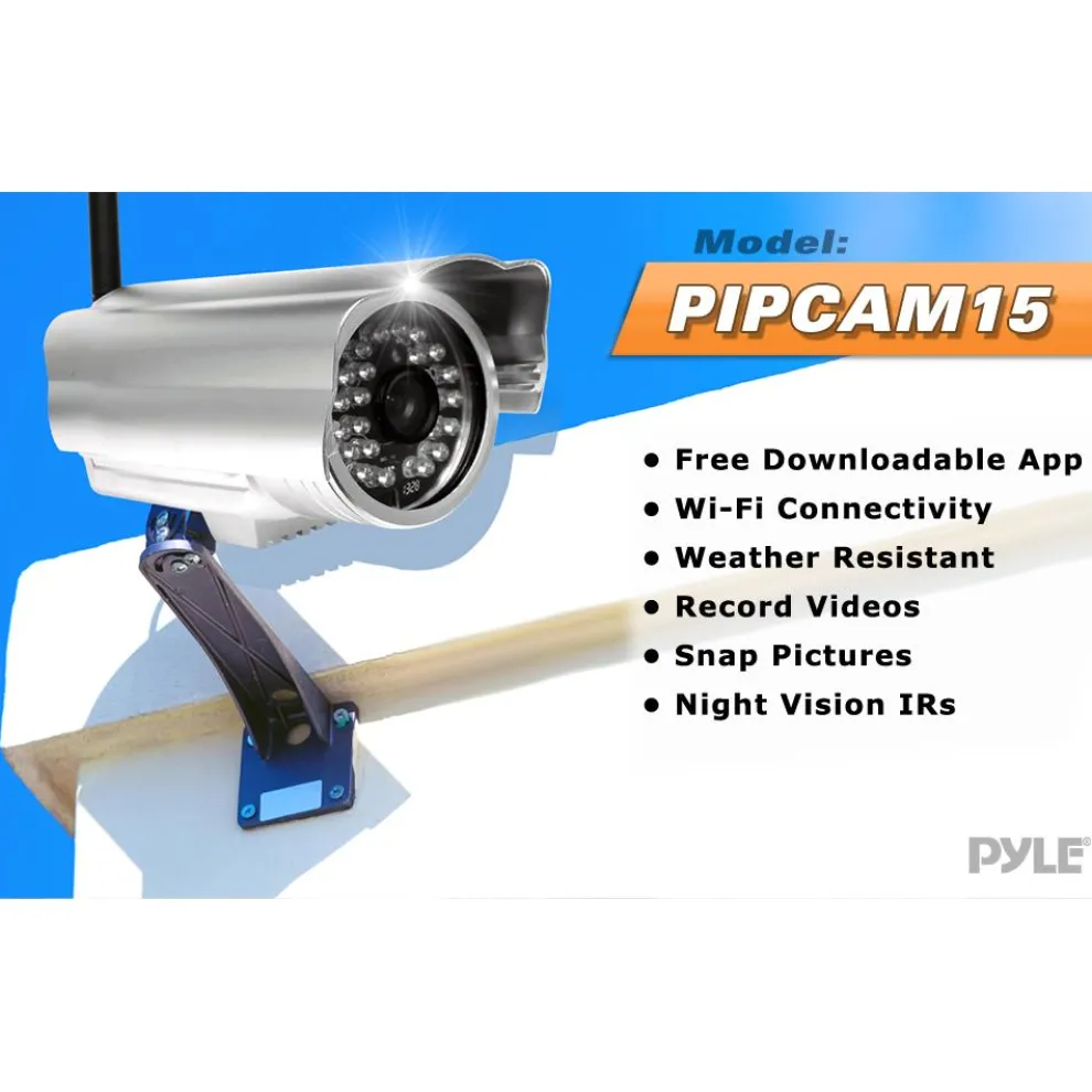 Outdoor Wireless Security Camera, Remote Access, Weatherproof Aluminum