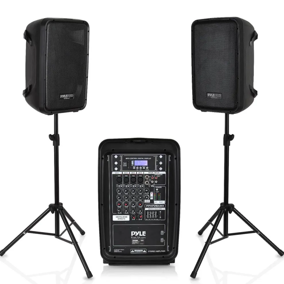 Pa Speaker & Amplifier Mixer Dj Kit