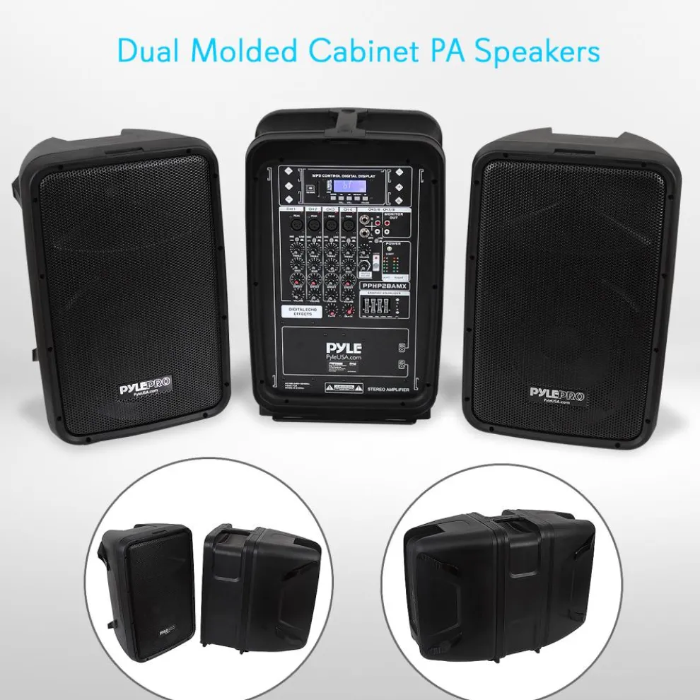 Pa Speaker & Amplifier Mixer Dj Kit