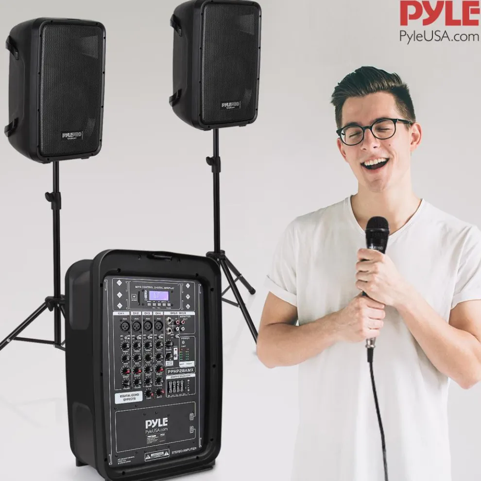 Pa Speaker & Amplifier Mixer Dj Kit