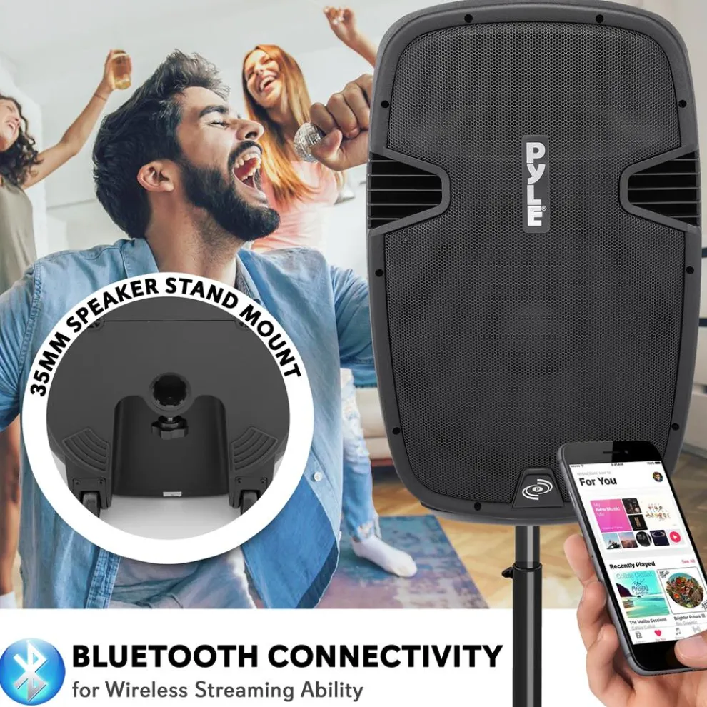 PA Speaker 600W Bluetooth Streaming 15