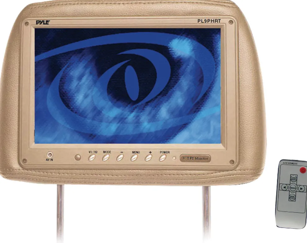 Pair Of Tan Headrest W/Built-In 9'' Tft-