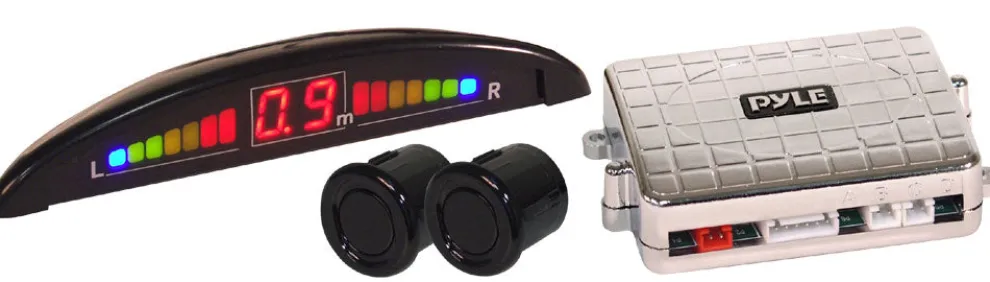 Parking Sensor System, Enhanced Safety, 4-Piece Set, LED Display
