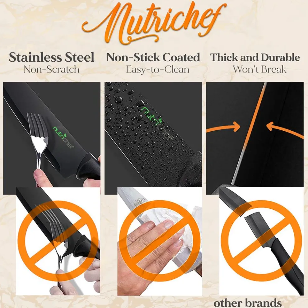 7-Piece Knife Set for Precision Cutting, Stainless Steel, Acrylic Stand