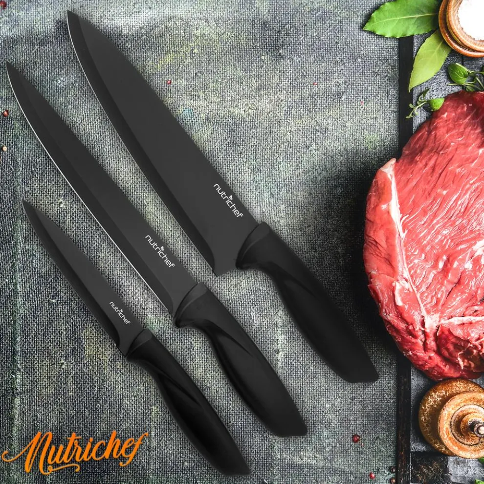 7-Piece Knife Set for Precision Cutting, Stainless Steel, Acrylic Stand