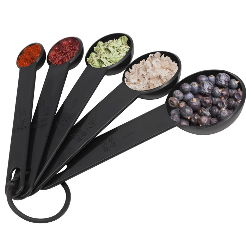 5-Piece Measuring Spoon Set - Precise Measurements - Polypropylene