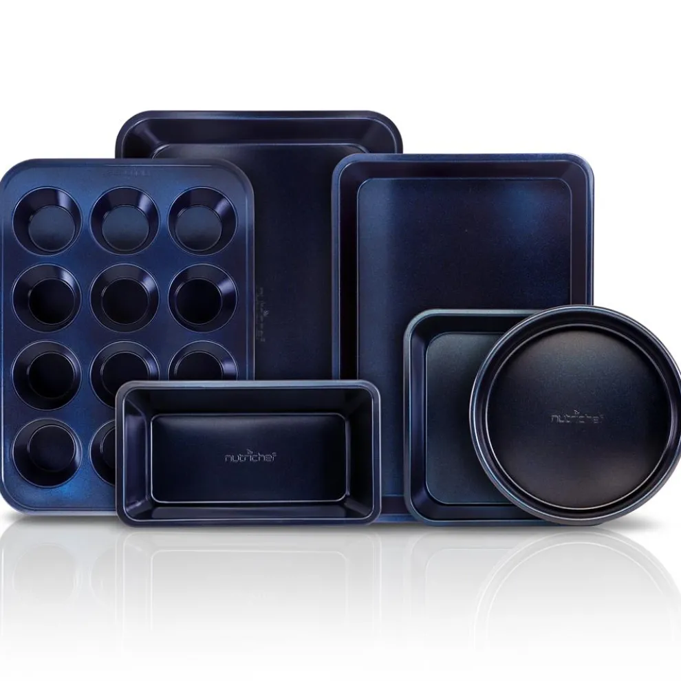 6-Piece Nonstick Bakeware Set - Easy Clean Carbon Steel, Dishwasher Safe