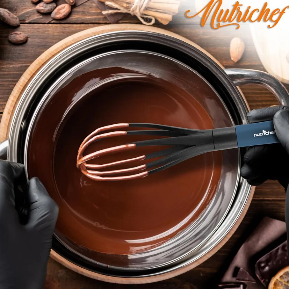 10-Piece Non-Stick Silicone Utensils Set - Heat Resistant, Blue