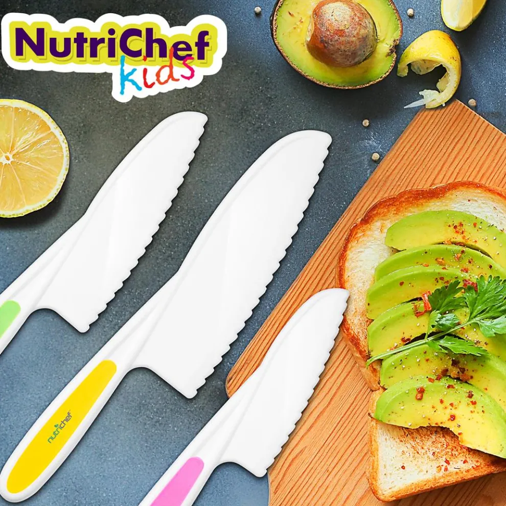 3-Piece Nylon Kitchen Baking Knife Set