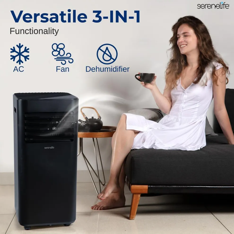 Portable Air Conditioner 10000 BTU Efficient Cooling Compact White