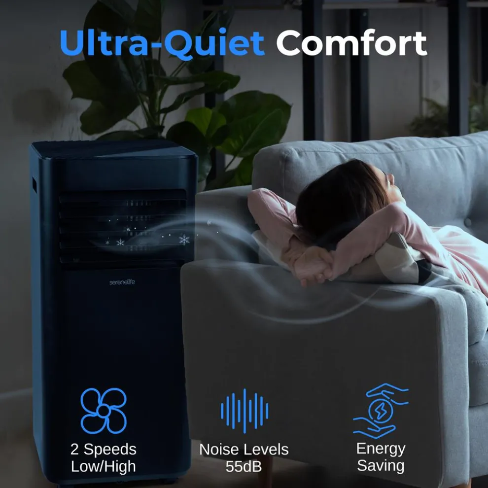 Portable Air Conditioner 10000 BTU Efficient Cooling Compact White