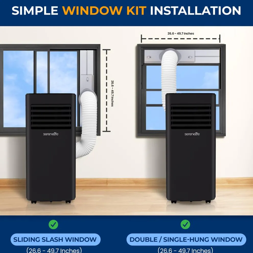 Portable Air Conditioner 10000 BTU Efficient Cooling Compact White