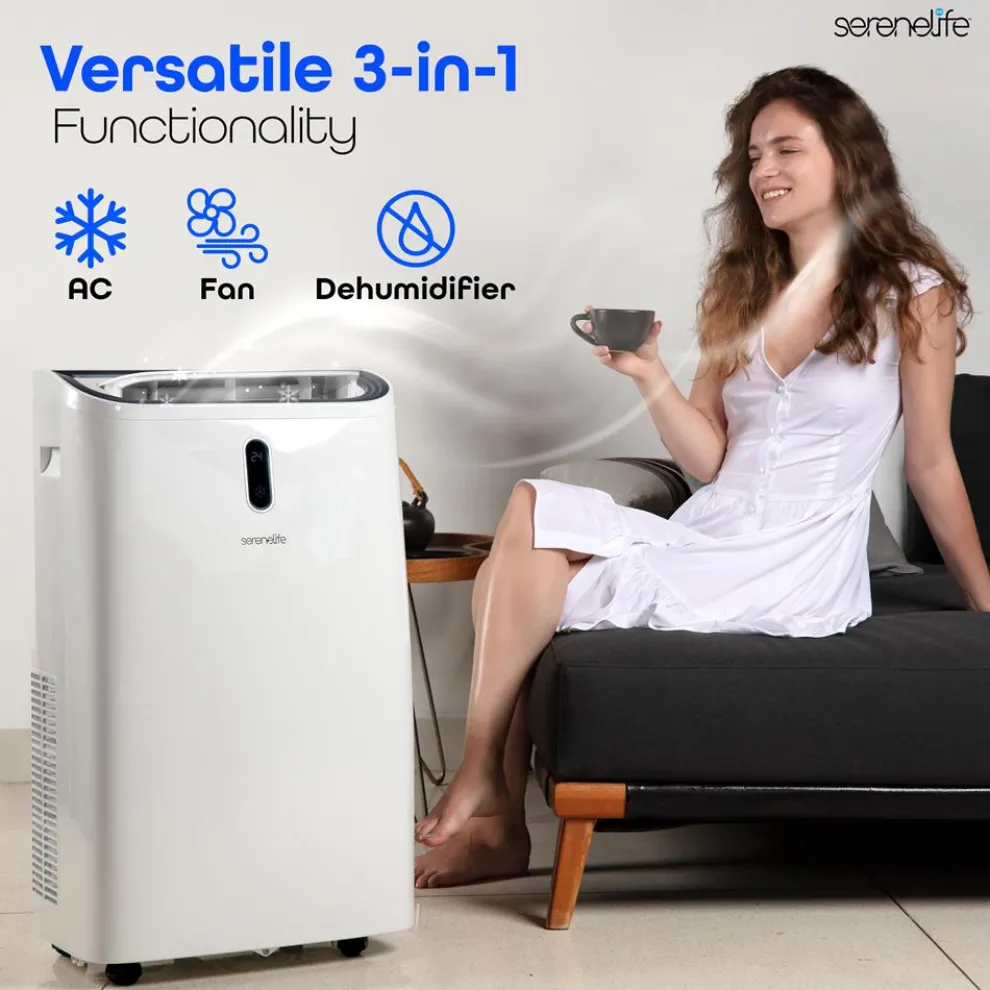Portable Air Conditioner 12000 BTU Efficient Cooling White