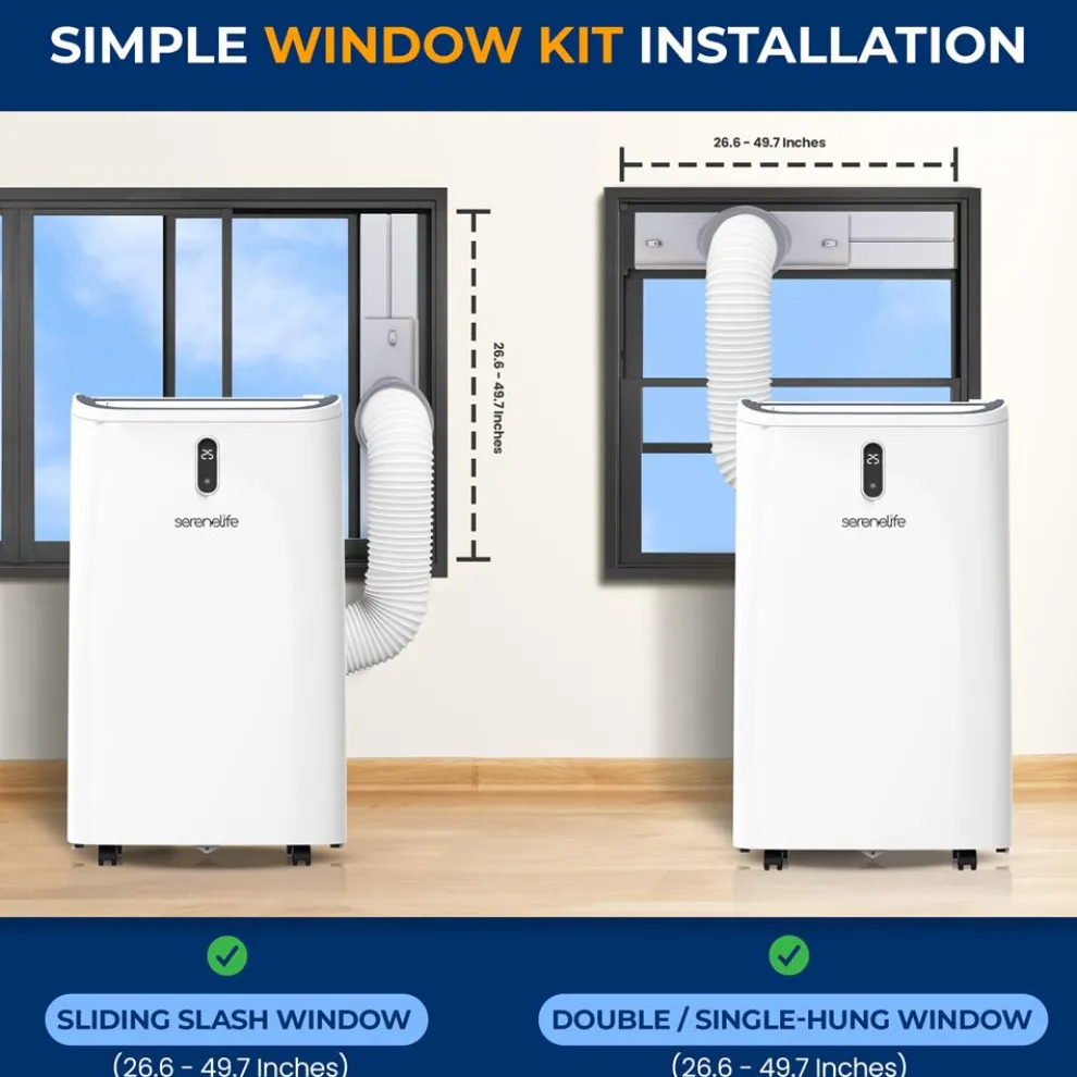 Portable Air Conditioner 12000 BTU Efficient Cooling White