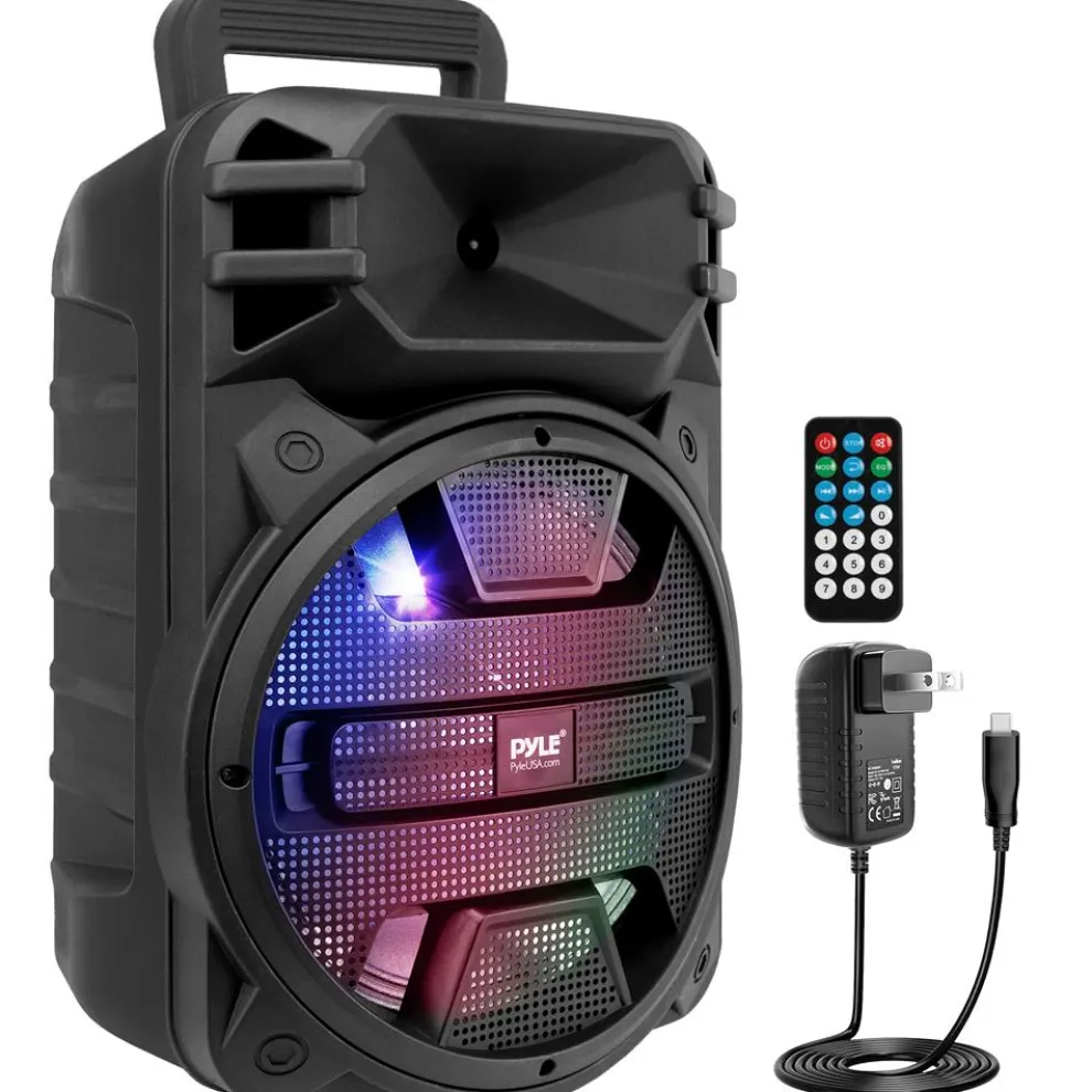 Portable Bluetooth PA Speaker 800W Rechargeable LED Lights