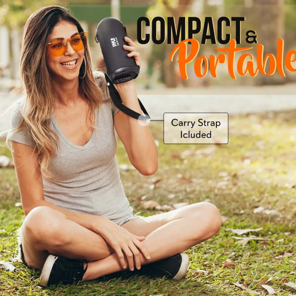 Portable Bluetooth Boombox Speaker - Loud Sound, Rechargeable, Blue