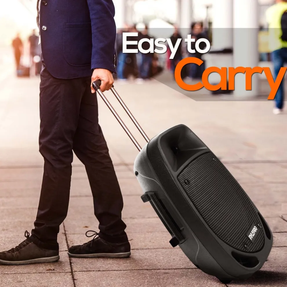 Portable Bluetooth PA Speaker 1200W Rechargeable Battery 12