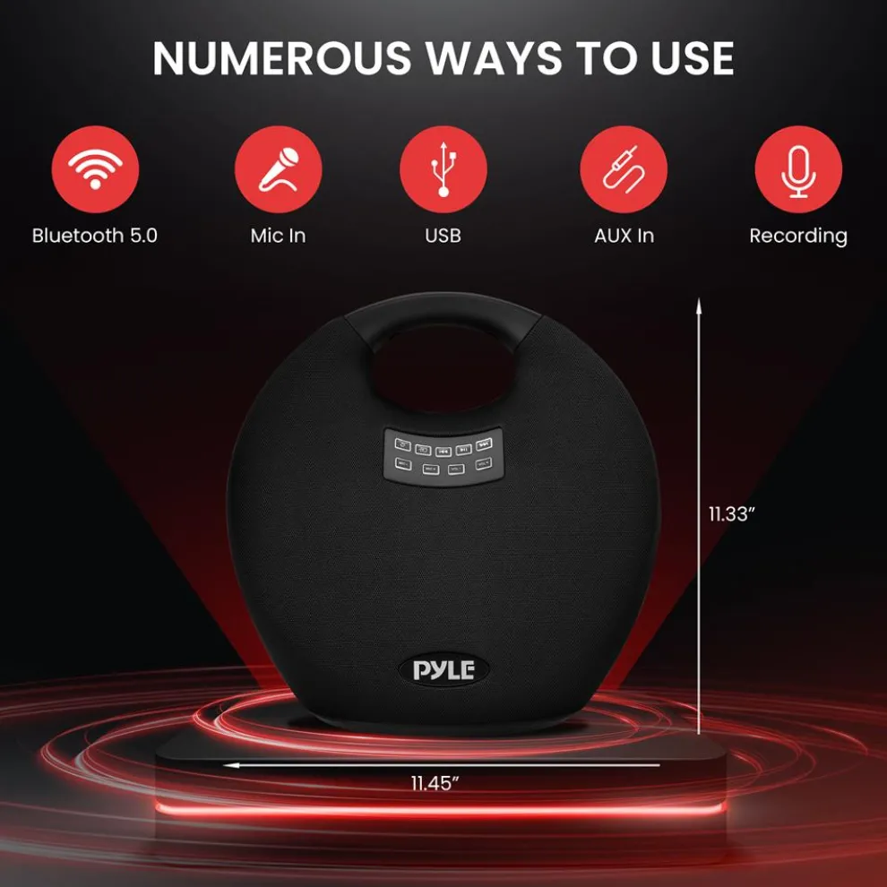 Portable Bluetooth Speaker, Clear Sound, Waterproof, Rechargeable Battery