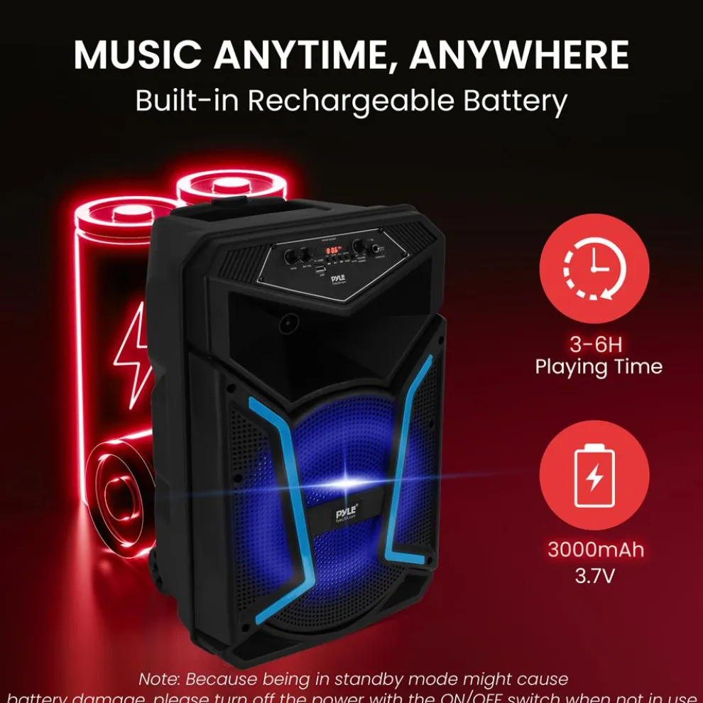 Portable Bluetooth Pa Speaker System Kit