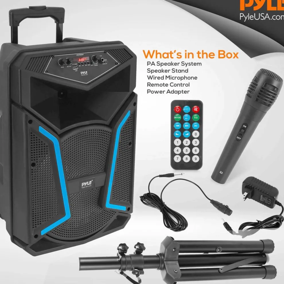 Portable Bluetooth Pa Speaker System Kit