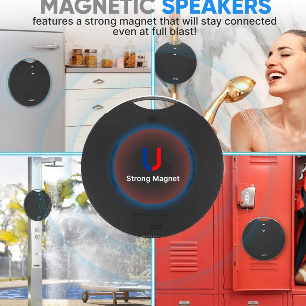 Portable Bluetooth Speaker, Loud Sound, IPX7 Waterproof, Mini, Black