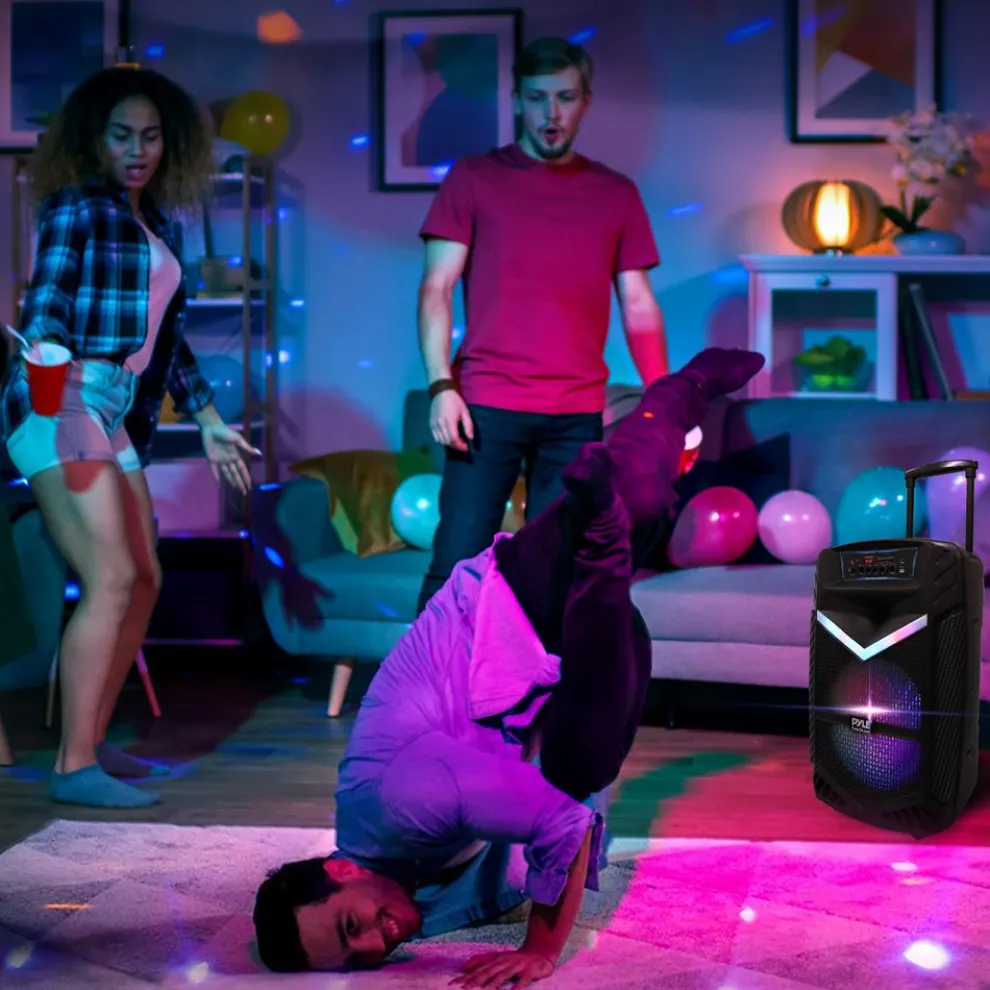 Portable Bluetooth PA Speaker 1200W Rechargeable 15