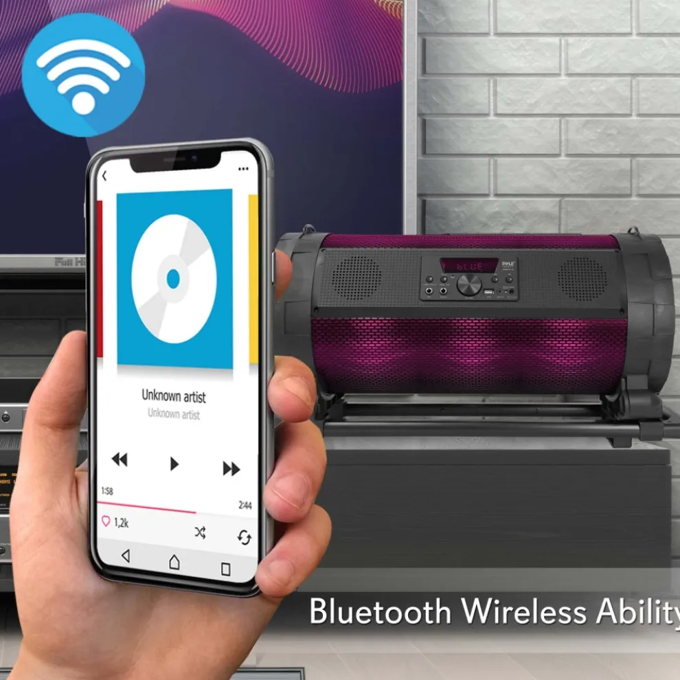 Portable Boombox Mic & Speaker System