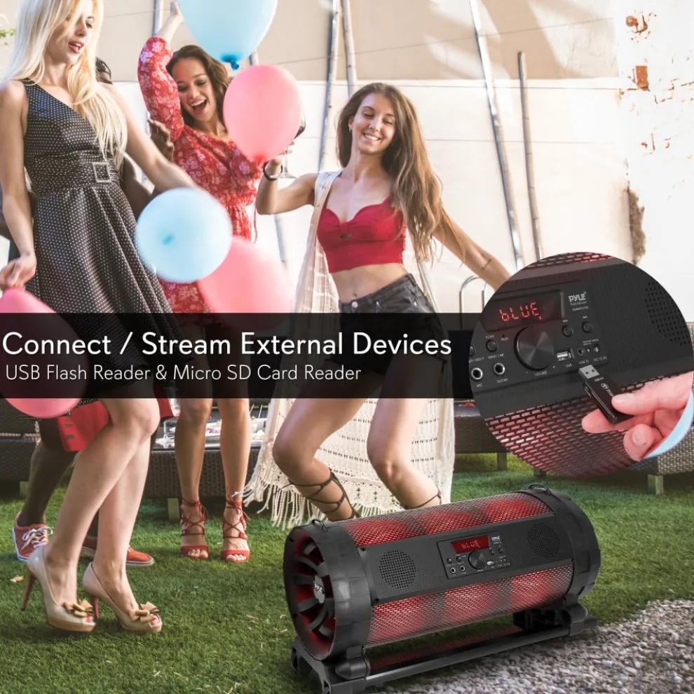 Portable Boombox Mic & Speaker System