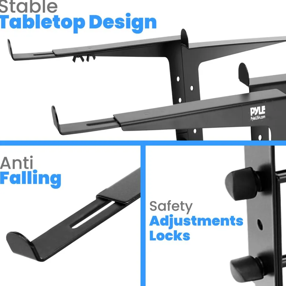 Portable Dual Laptop Stand - Ergonomic Adjustable Steel Design