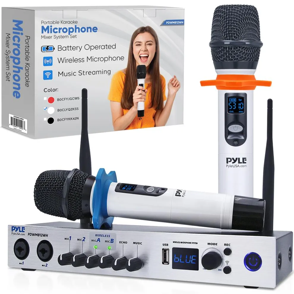 Portable Karaoke Microphone Mixer System