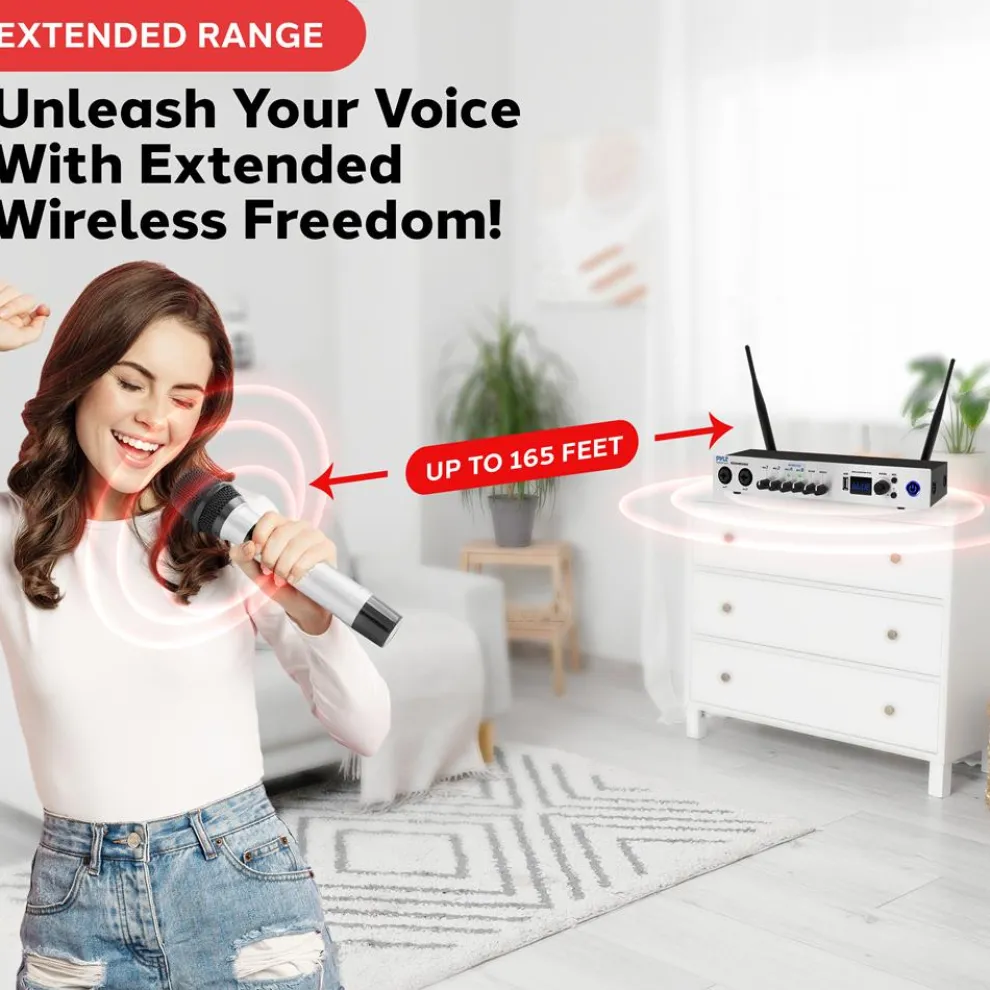 Portable Karaoke Microphone Mixer System