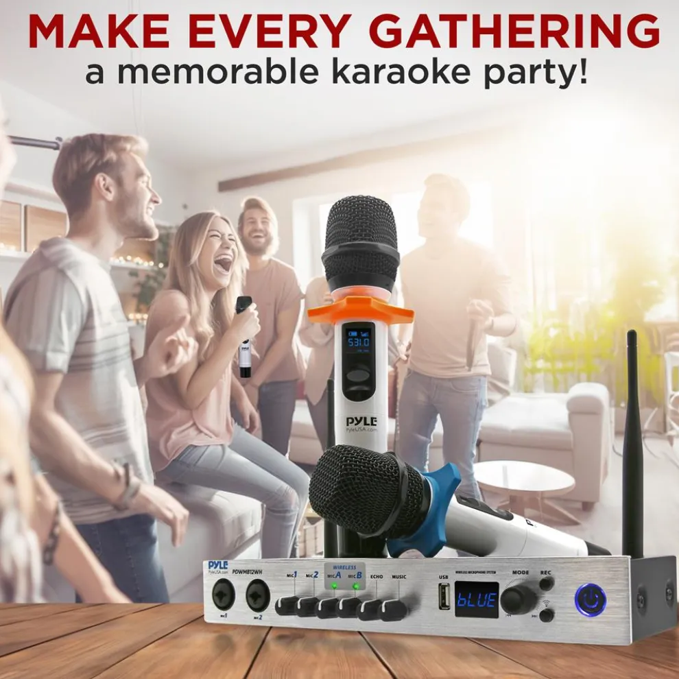 Portable Karaoke Microphone Mixer System