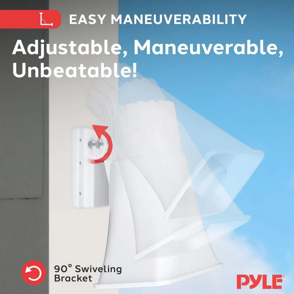 Portable PA Horn Speaker, Clear Sound, 65W, Adjustable Bracket