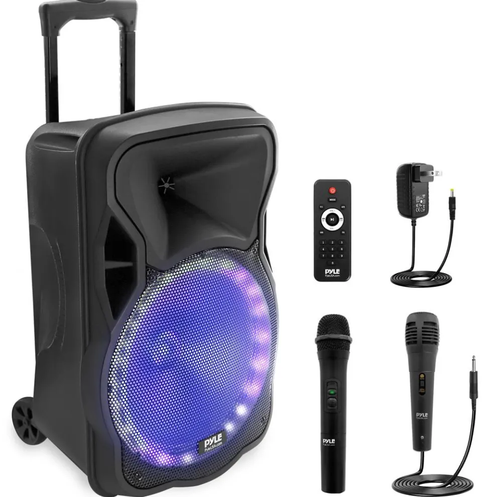 Portable Pa Speaker With Led Lights