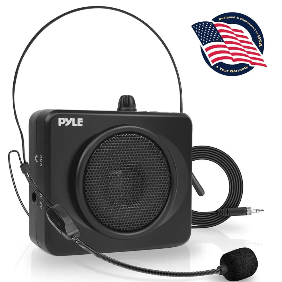 Portable PA Speaker System, Voice Amplifier, Rechargeable, USB/MP3 Playback