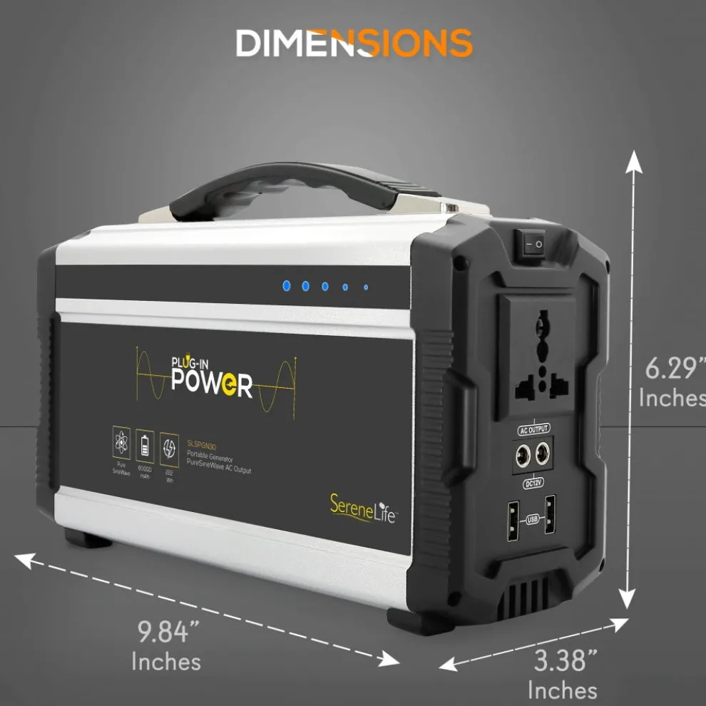 Portable Power Generator 60,000mAh Lithium Battery Dual USB Ports