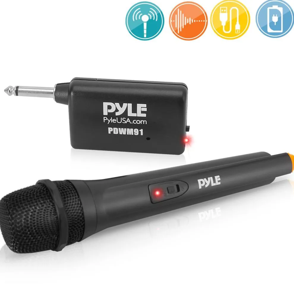 Portable Wireless Microphone System - Crisp Audio, Battery Operated