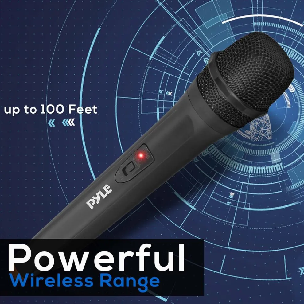 Portable Wireless Microphone System - Crisp Audio, Battery Operated