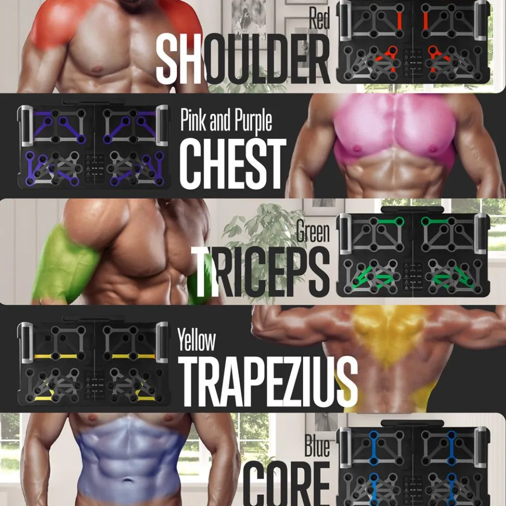 Push Up Board Home Workout Equipment Set