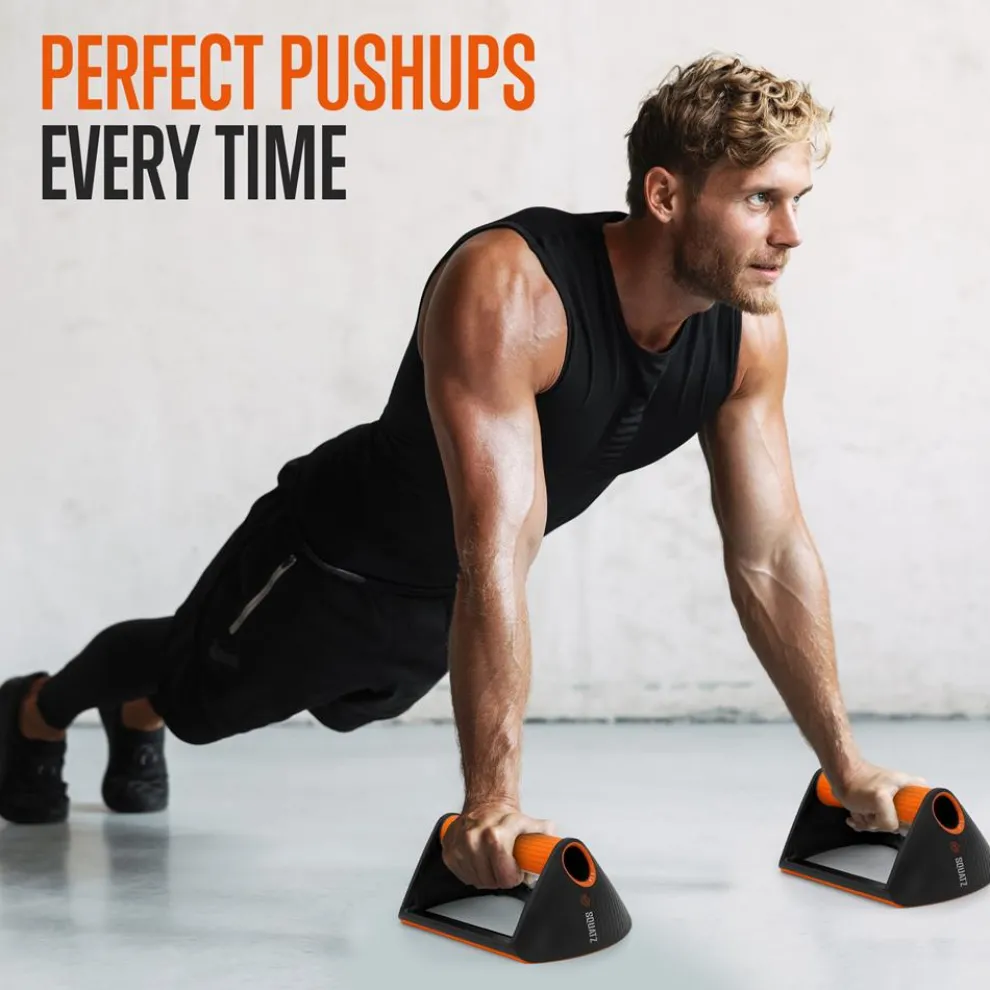 Push Up Rack with Resistance Bands, Anti-Slip Handles, 440lb Capacity