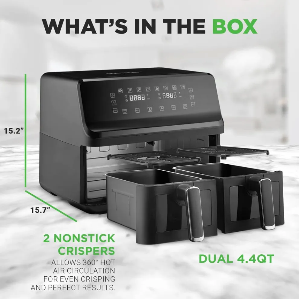 4.4Qt Dual Basket Air Fryer