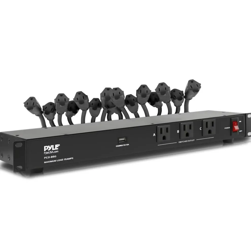 Rack Mount Power Conditioner with AC Outlets & USB