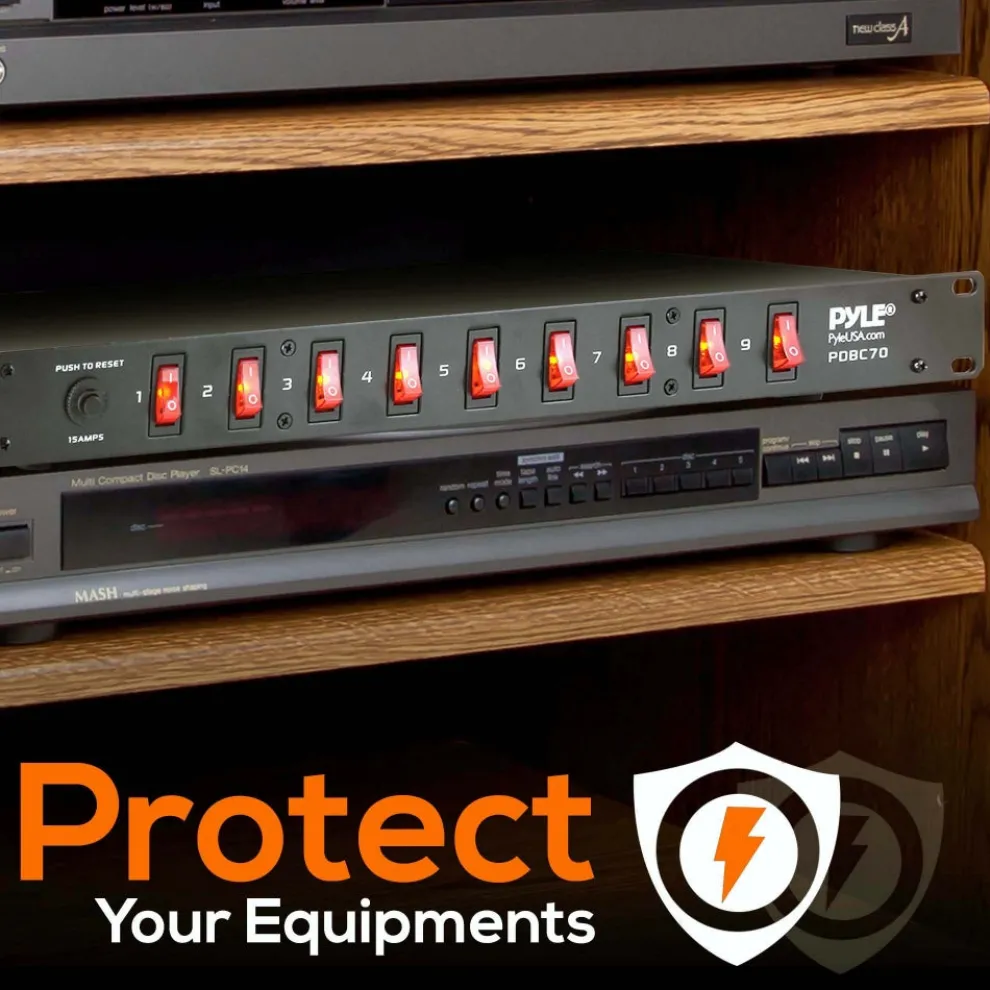 Rack Mount Power Supply with Circuit Breaker Protection