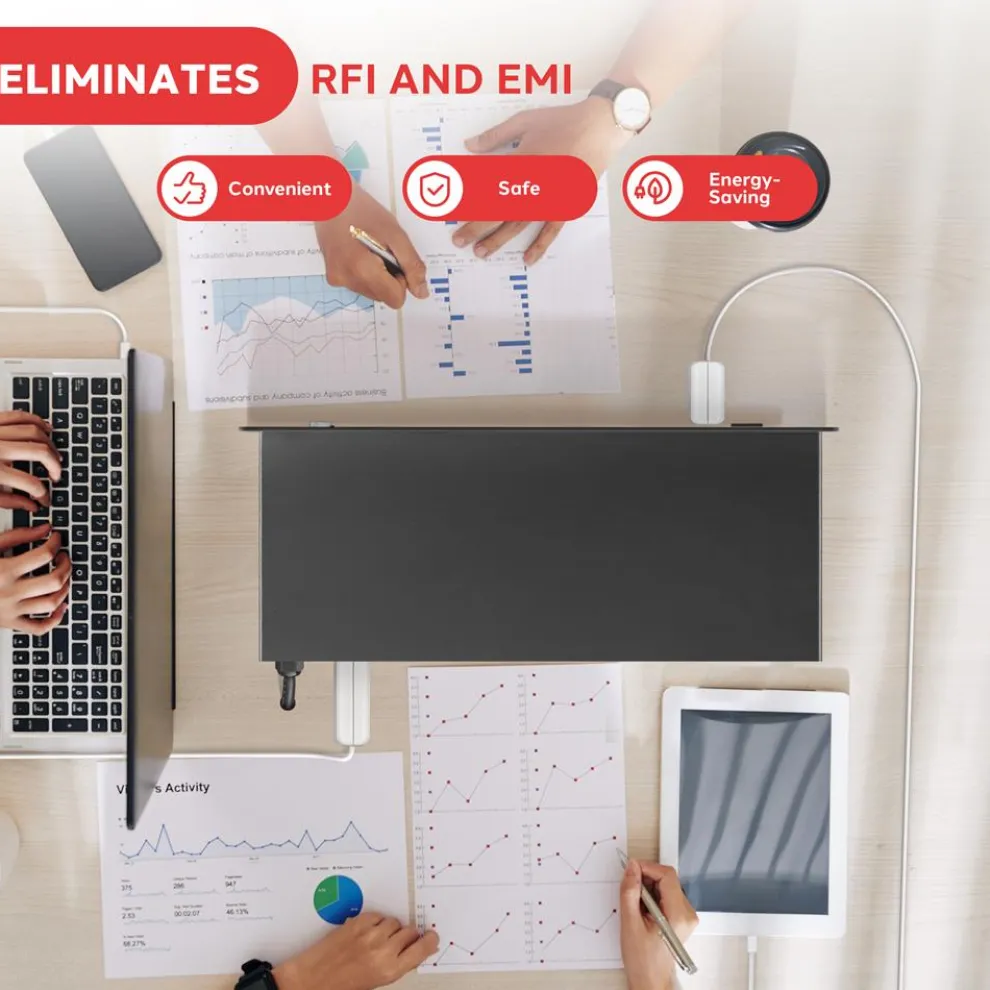 Rack Mount Surge Protector with Noise Filter & 9 Outlets