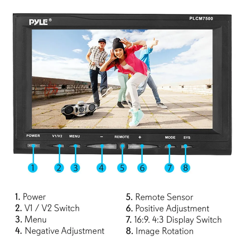 Rear View Backup Camera System, Night Vision, 7